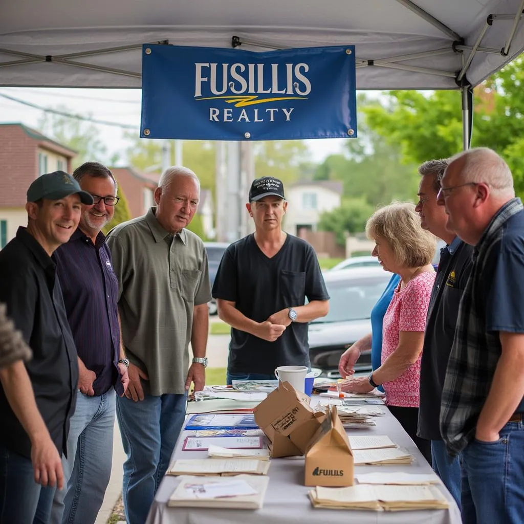 Evento comunitario organizado por Fusillis Realty